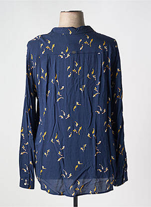 Chemisier imprimé fleurs manches longues bleu MAT DE MISAINE femme