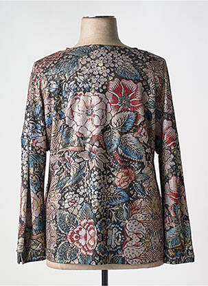 Pull coupe droite manches longues gris LEO & UGO femme