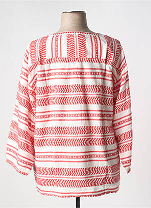 Blouse légère et transparente manches longues rouge CREAM femme