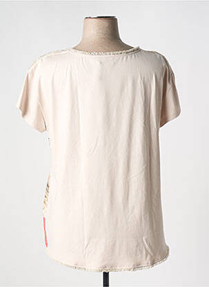 T-shirt imprimé fantaisie manches courtes beige EUGEN KLEIN femme