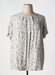 Blouse manches courtes manches courtes gris EUGEN KLEIN femme