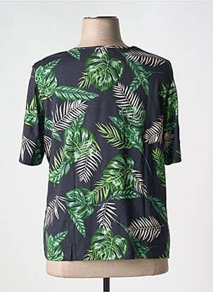 T-shirt stretch manches courtes bleu EUGEN KLEIN femme