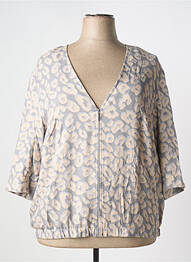 Veste casual fermeture zippée sur le devant gris EUGEN KLEIN femme