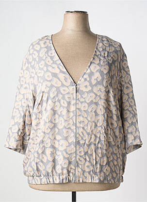 Veste casual fermeture zippée sur le devant gris EUGEN KLEIN femme