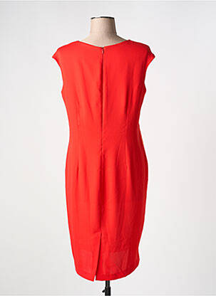 Robe mi-longue manches courtes manches courtes rouge SALLY NEW YORK femme