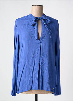 Blouse manches longues manches longues bleu TRUSSARDI JEANS femme