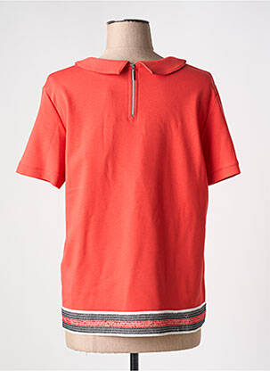 T-shirt stretch manches courtes orange EUGEN KLEIN femme