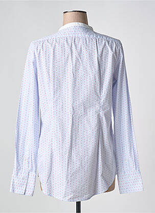 Chemisier coupe cintrée manches longues bleu TRUSSARDI JEANS femme
