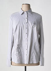 Chemisier gris JUST WHITE pour femme seconde vue