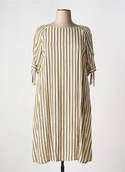 Robe mi-longue beige ELEONORA AMADEI pour femme seconde vue