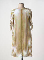 Robe mi-longue beige ELEONORA AMADEI pour femme seconde vue