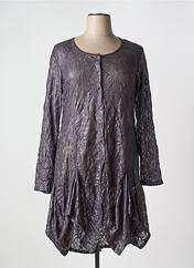 Robe mi-longue gris 3322 pour femme seconde vue