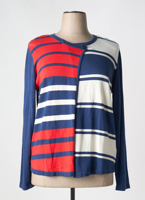 Gilet manches longues stretch bleu EUGEN KLEIN femme