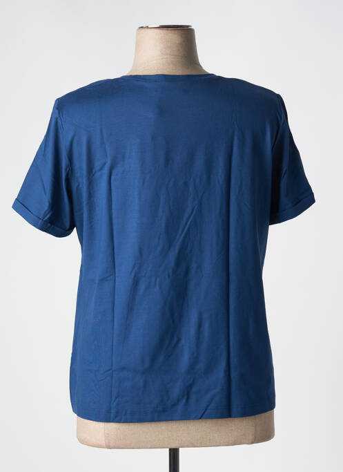 T-shirt stretch manches courtes bleu EUGEN KLEIN femme
