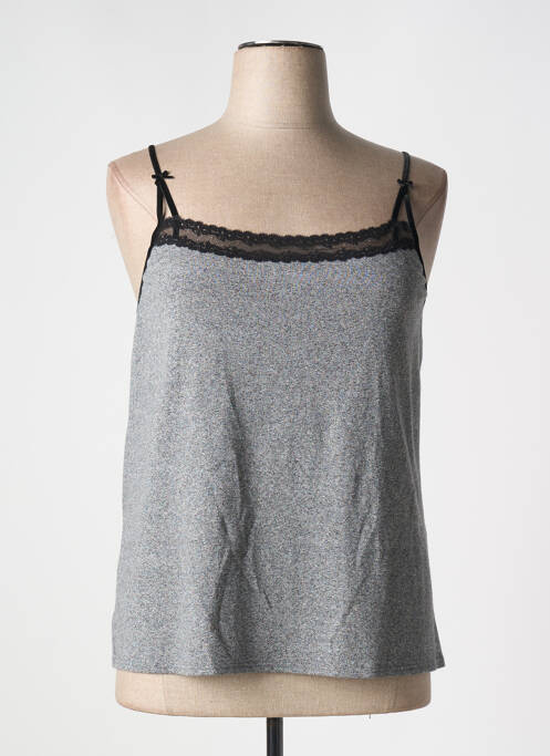Top col carré fines bretelles gris ARMOR LUX femme