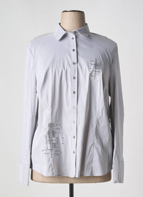 Chemisier gris JUST WHITE pour femme