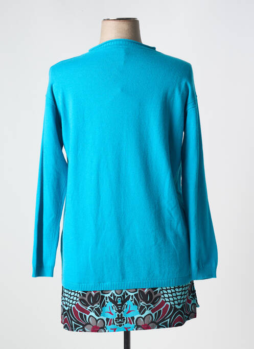 Pull tunique bleu SALLY NEW YORK femme