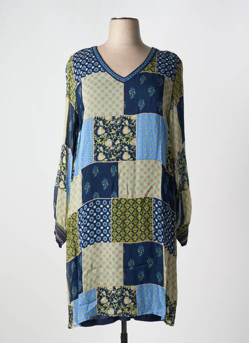 Robe mi-longue bleu CREAM pour femme