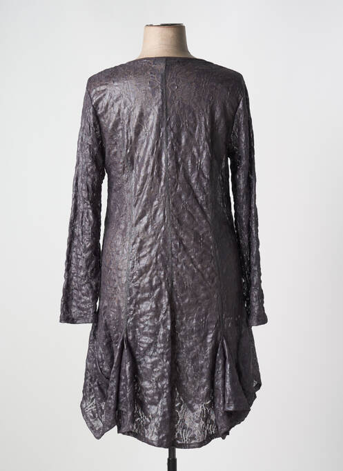 Robe mi-longue gris 3322 pour femme