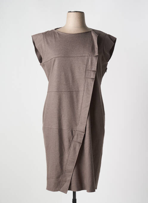 Robe mi-longue marron DIANA GALLESI pour femme