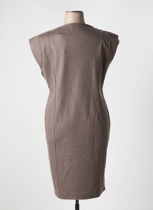 Robe mi-longue marron DIANA GALLESI pour femme