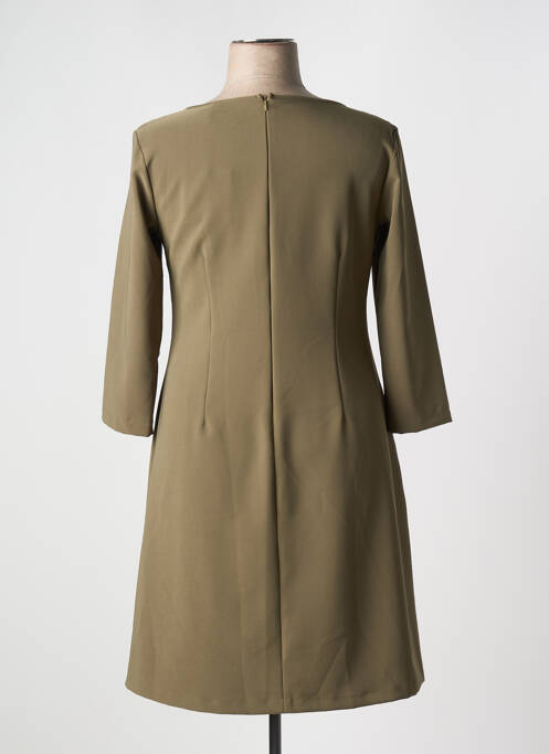 Robe mi-longue vert POUSSIERE D'ETOLE pour femme