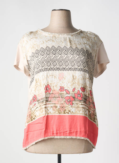 T-shirt beige EUGEN KLEIN pour femme