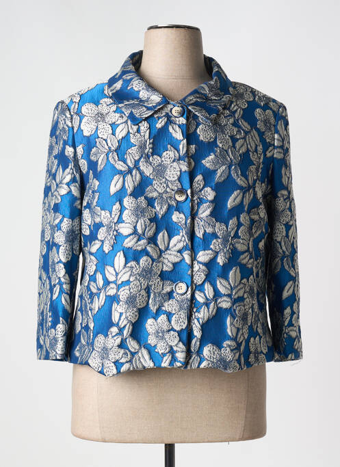 Veste chic bleu ELEONORA AMADEI pour femme