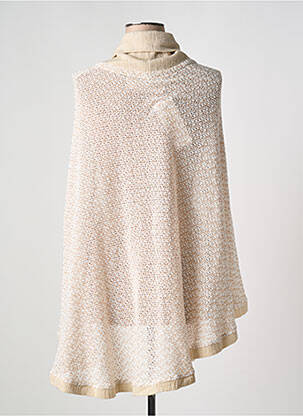 Poncho coupe ample beige MARILU femme