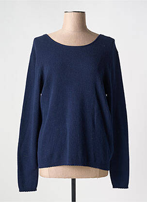 Pull stretch manches longues bleu KATMAI femme
