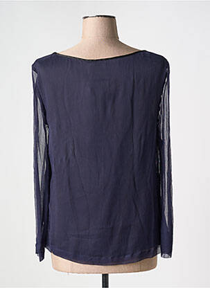 Blouse légère et transparente manches longues bleu ONE STEP femme