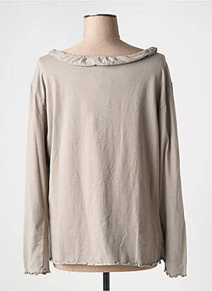 T-shirt manches longues manches longues gris AUREA VITA femme