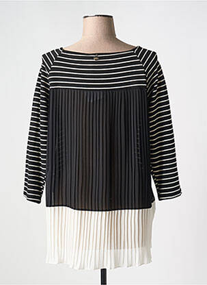Tunique manches longues coupe asymétrique noir LOLITAS & LOLOS femme