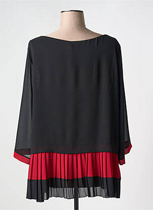 Tunique manches longues tissage crêpe rouge JAZZ femme