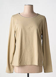 T-shirt manches longues manches longues beige ELENA MIRO femme