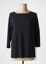 Pull tunique manches 3/4 manches 3/4 noir LOLITAS & LOLOS femme