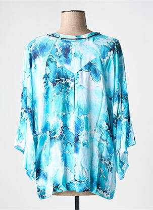 T-shirt manches 3/4 manches 3/4 bleu EUGEN KLEIN femme