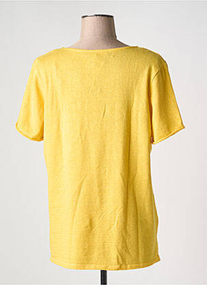 T-shirt col v manches courtes jaune KATMAI femme