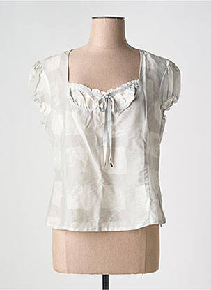 Top manches courtes manches courtes gris E-BRYDE femme