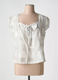 Top manches courtes manches courtes gris E-BRYDE femme