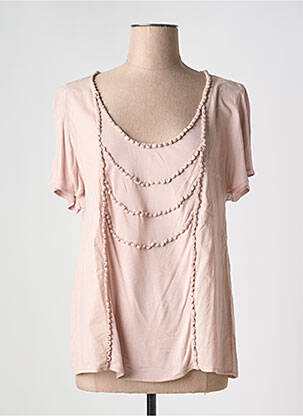 T-shirt stretch manches courtes rose CHIPIE femme
