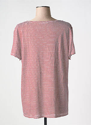 T-shirt col v manches courtes rouge KATMAI femme