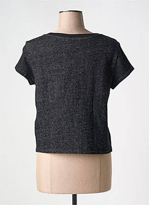 T-shirt coupe droite manches courtes noir MORGAN femme