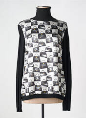 Pull col roulé noir POUSSIERE D'ETOLE pour femme seconde vue