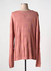 Pull tunique rose ICHI pour femme seconde vue