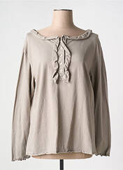 T-shirt gris AUREA VITA pour femme seconde vue