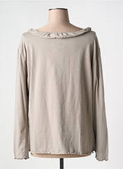 T-shirt gris AUREA VITA pour femme seconde vue