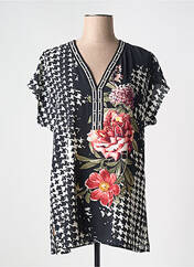 T-shirt noir FEMMES JE VOUS AIME pour femme seconde vue