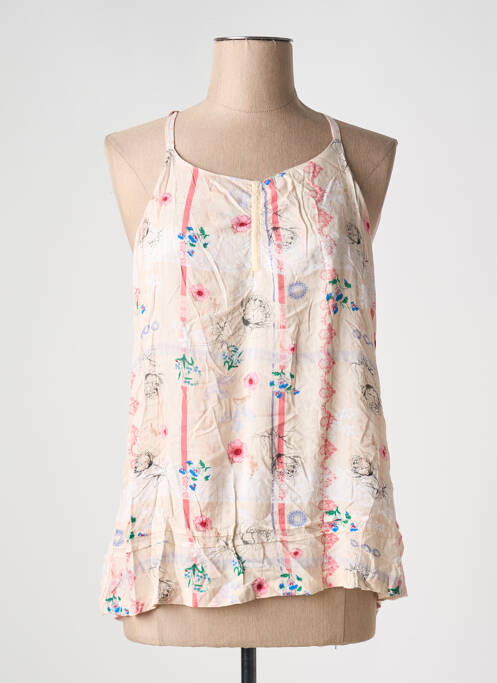 Top coupe fluide fines bretelles rose LOLA ESPELETA femme