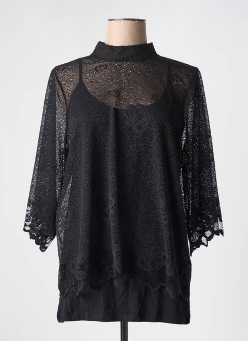 Top manches 3/4 noir ICHI femme